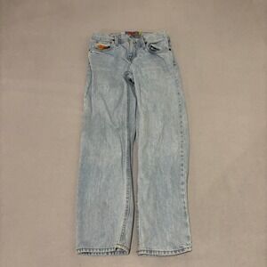 Empyre Loose Fit Skate Jeans Light Wash Blue Denim Pants Size 26 Y2K Grunge